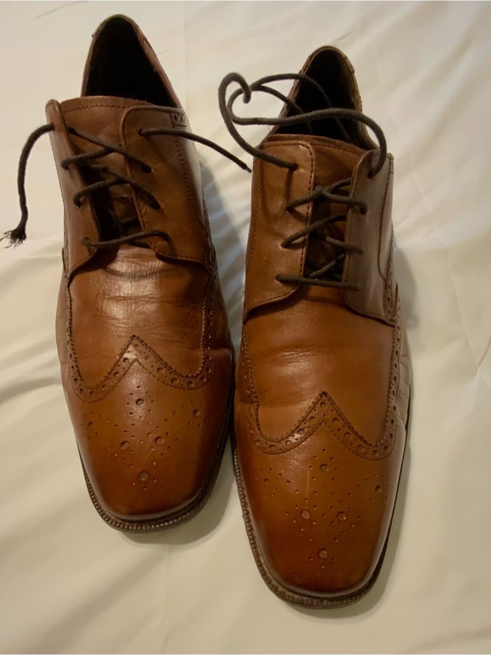 Florsheim Men's Wingtip Brown Leather Oxford 14137 Shoes Size 15D